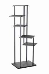 Living and Home 6-Tier Plant Stand Plant Display in Black - thumbnail 3