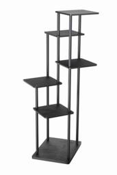 Living and Home 6-Tier Plant Stand Plant Display in Black - thumbnail 4