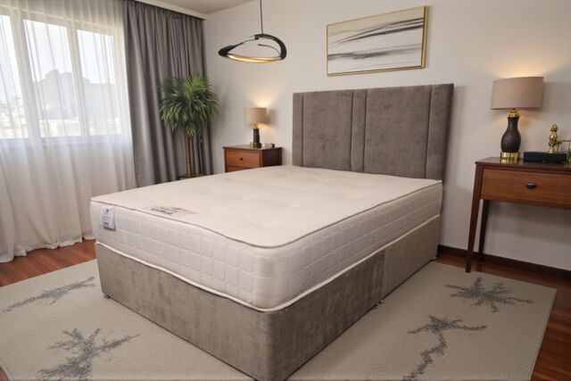 Knight Sleep Alovera Ortho Sprung Memory Foam Medium Mattress in White - Size: Small Double - image 1