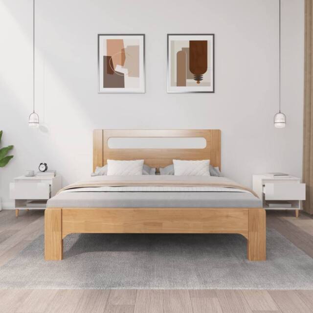 Berkfield Home Elegant Bedside Tables 2 pcs High Gloss White 50x46x50 Engineered Wood - image 1