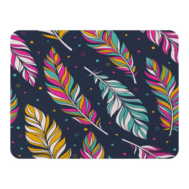 Benjamin Tate Design Retro Color Feathers Blanket in Natural - Size: 120 cm x 150 cm - image 1
