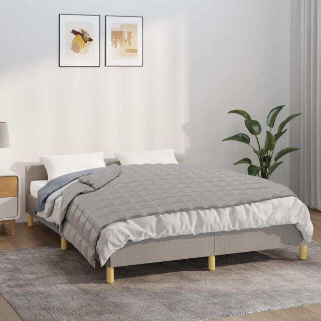 Berkfield Home Weighted Blanket Grey 122x183 cm 5 kg Fabric - image 1