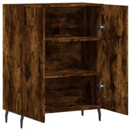 Berkfield Home Sideboard Smoked Oak 69.5x34x90 cm Engineered Wood in Brown - thumbnail 6