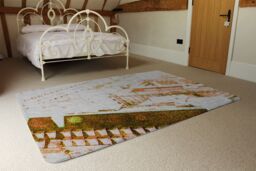 Benjamin Tate Design Chimney Tops Brown Rug in Natural - Size: Large - thumbnail 3