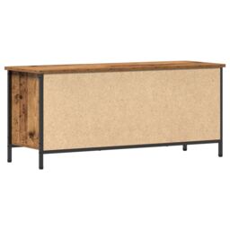 Berkfield Home Old Wood TV Unit Old Wood Particle Board 102 x 35 x 45 cm in Brown - thumbnail 8