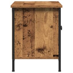 Berkfield Home Old Wood TV Unit Old Wood Particle Board 102 x 35 x 45 cm in Brown - thumbnail 7