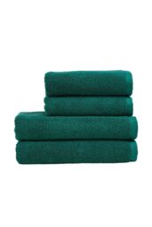 CHRISTY 'Brixton' Luxury Textured 100% Cotton Towels in Emerald - Size: Bath Sheet - thumbnail 2