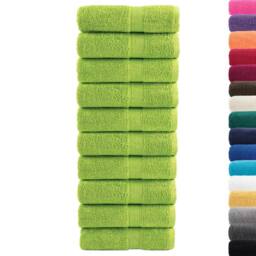 Berkfield Home Premium Guest Towels SOLUND 10 pcs Apple Green 30x50 cm 600 gsm