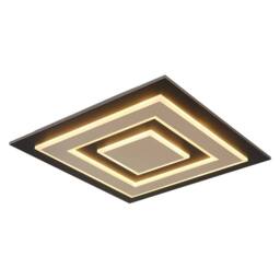 Netlighting Jayden 48cm Semi Flush Ceiling Light Matt Black LED 3000K - thumbnail 1