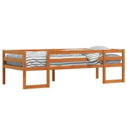 Berkfield Home Kids' Bed Frame without Mattress Wax Brown 90x200 cm - thumbnail 4