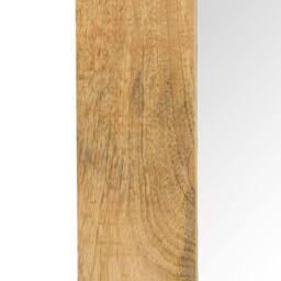Berkfield Home Mirror Solid Mango Wood 50x50 cm in Brown - thumbnail 4