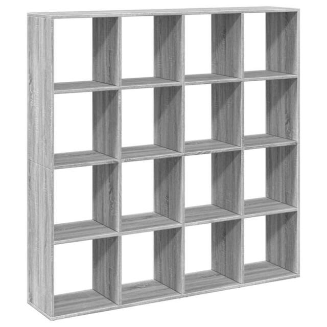 Berkfield Home Book Cabinet Grey Sonoma 137.5x29x137.5 cm Engineered Wood - image 1