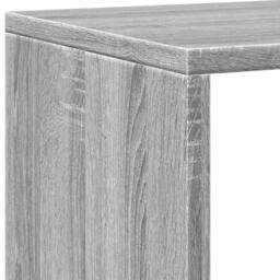 Berkfield Home Book Cabinet Grey Sonoma 137.5x29x137.5 cm Engineered Wood - thumbnail 8