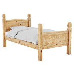 Home Discount Vida Designs Corona Single Bed High Foot End Bedroom Furniture in Brown - thumbnail 7