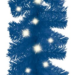 Berkfield Home Christmas Garland with LED Lights 10 m Blue - thumbnail 4