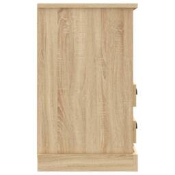 Berkfield Home Bedside Cabinet Sonoma Oak 43x36x60 cm in Light Tan - Size: 43 x 36 x 60 cm - thumbnail 8