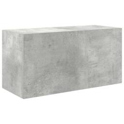 Berkfield Home Bathroom Wall Cabinet Concrete Grey 60x25x30 cm Engineered Wood - Size: 60 x 25 x 30 cm