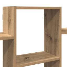 Berkfield Home Wall Shelf Artisian Oak 159x18x66 cm Engineered Wood in Brown - Size: 159 x 18 x 66 cm - thumbnail 7