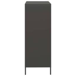 Berkfield Home Highboard Black 68x39x103.5 cm Steel - thumbnail 6