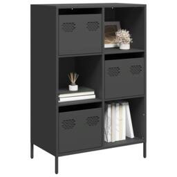 Berkfield Home Highboard Black 68x39x103.5 cm Steel