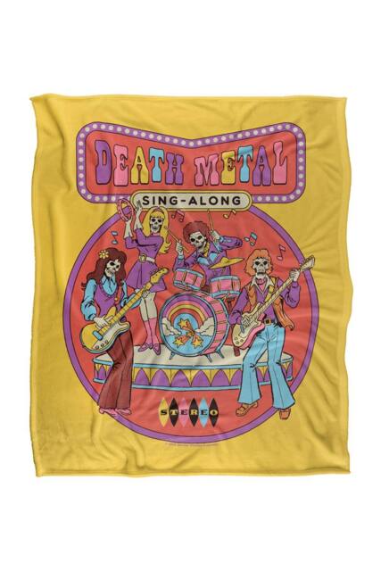 Steven Rhodes Death Metal Singalong Silky Super Soft Throw Blanket - Size: Small - image 1