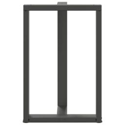 Berkfield Home Bar Table Legs T-Shaped¬†2 pcs Anthracite 60x35x(90-91) cm Steel in Black - thumbnail 6