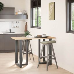 Berkfield Home Bar Table Legs T-Shaped¬†2 pcs Anthracite 60x35x(90-91) cm Steel in Black - thumbnail 3