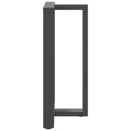 Berkfield Home Bar Table Legs T-Shaped¬†2 pcs Anthracite 60x35x(90-91) cm Steel in Black - thumbnail 5