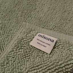Misona Luxury Loop Reversible Cotton Bath Mat in Light Green - thumbnail 2