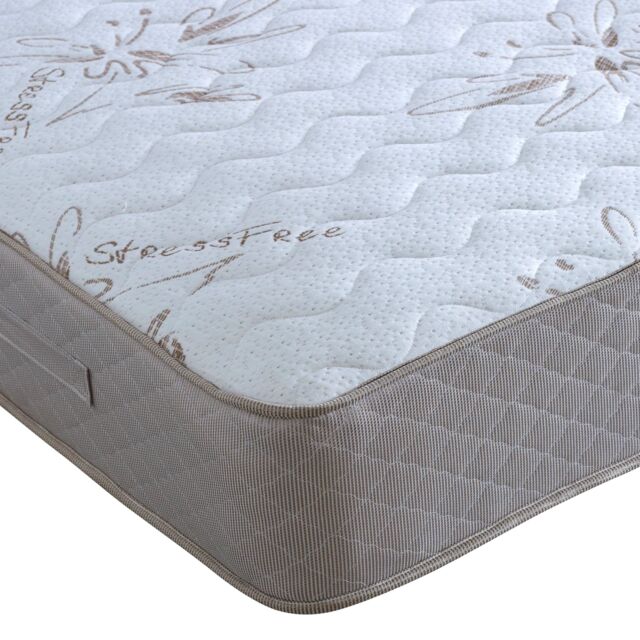Bedmaster Memory Stressfree Pocket Sprung Memory Foam Mattress in Light Brown - Size: Single - image 1