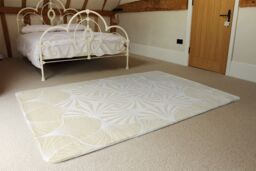Benjamin Tate Design Golden Star Ornament Designer Rug in Natural - Size: Large - thumbnail 3
