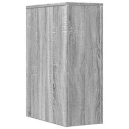 Berkfield Home Narrow Bathroom Cupboard with Wheels Grey Sonoma Engineered Wood - thumbnail 6