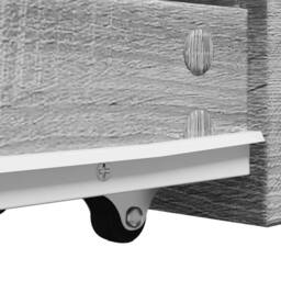 Berkfield Home Narrow Bathroom Cupboard with Wheels Grey Sonoma Engineered Wood - thumbnail 8