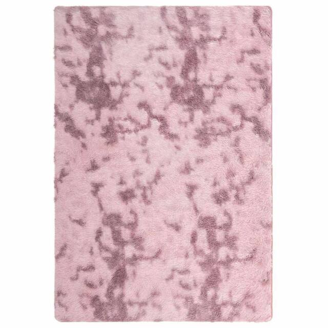 Berkfield Home Shaggy Rug High Pile NAVARRA Dusty Pink 200x290 cm Polyester - Size: Medium - image 1