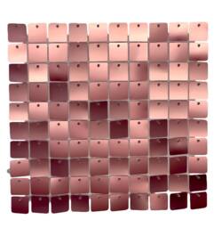 Neel Blue Shimmer Sequin Wall Panels Backdrop, 30cm x 30cm in Rose Gold - Size: 30 cm x 30 cm - thumbnail 1