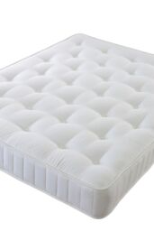 The Shire Bed Company White Classic Cotton Hypoallergenic Support Tufted Ortho - Size: Single - thumbnail 2