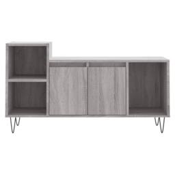 Berkfield Home TV Cabinet Grey Sonoma 100x35x55 cm Engineered Wood - Size: 100 x 35 x 55 cm - thumbnail 5