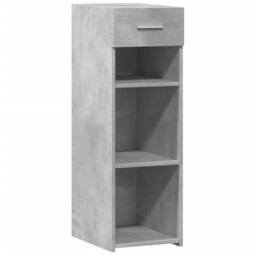 Berkfield Home Sideboard Concrete Grey 30x42.5x93 cm Engineered Wood - thumbnail 1