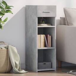 Berkfield Home Sideboard Concrete Grey 30x42.5x93 cm Engineered Wood - thumbnail 2