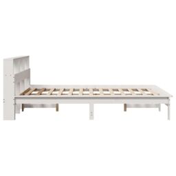 Berkfield Home Bed Frame without Mattress White 150x200 cm King Size Solid Wood Pine - thumbnail 5