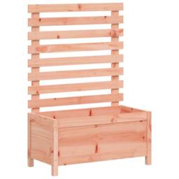 Berkfield Home Green Garden Planter with Rack 79x39.5x114 cm Solid Wood Douglas in Light Tan - thumbnail 3