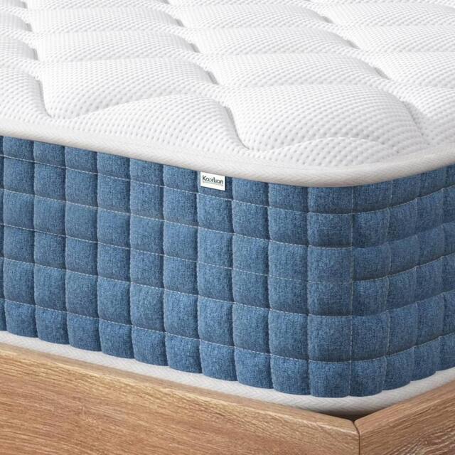 FORGEVIO King (150x200x25cm) LUXURY ORTHOPAEDIC MATTRESS in Blue - Size: Cot - image 1