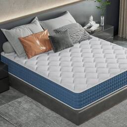 FORGEVIO King (150x200x25cm) LUXURY ORTHOPAEDIC MATTRESS in Blue - Size: Cot - thumbnail 2
