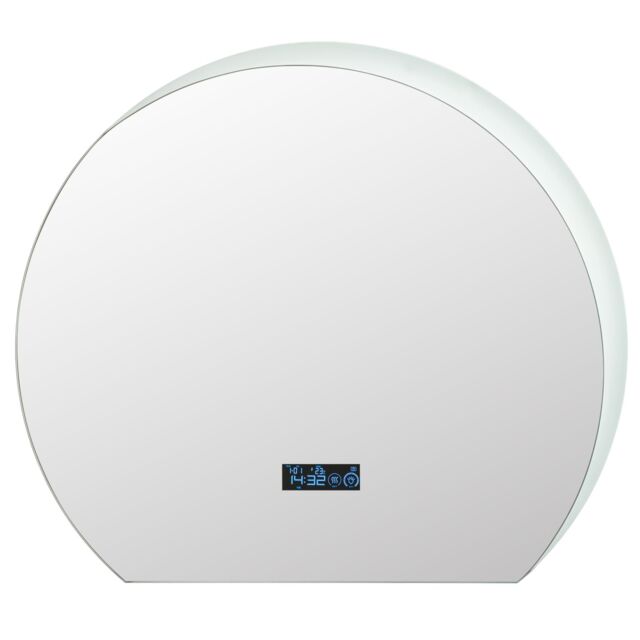 Gymax Bathroom Mirror LED Backlit Mirror With Touch Switch & 3-Color Lights in Silver - image 1