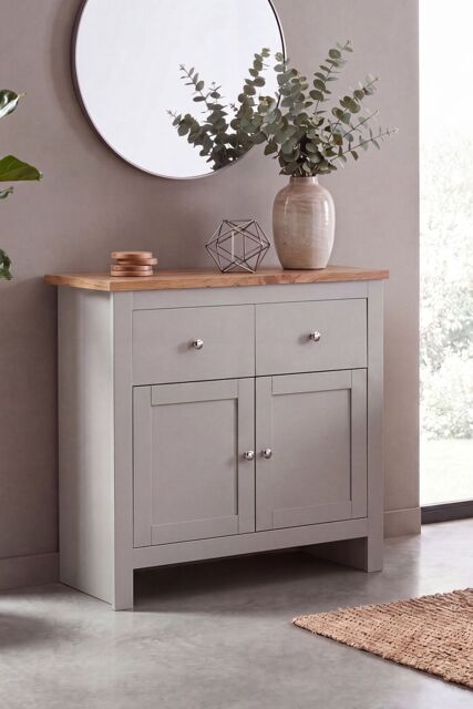 Home Discount Vida Designs Arlington 2 Drawer 2 Door Sideboard Storage Organzier in Grey - image 1