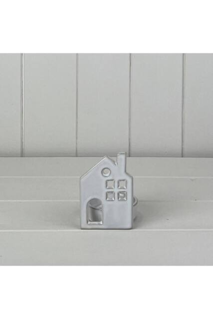 KDMD White Ceramic House Tealight Holder - Extra Small - image 1