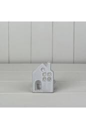 KDMD White Ceramic House Tealight Holder - Extra Small