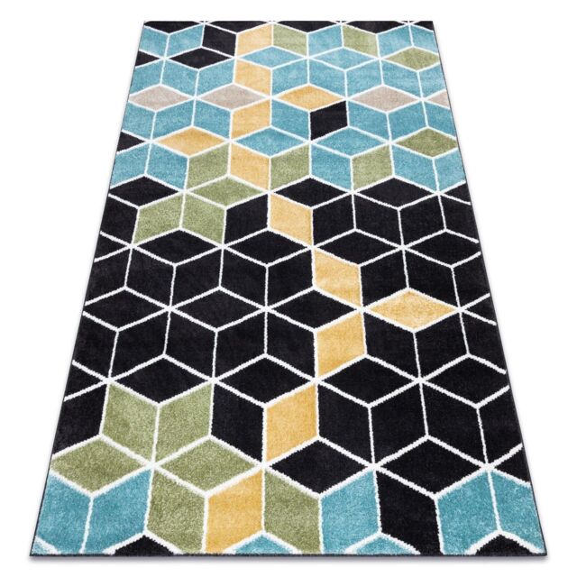 RugsX Poli 9139A Rug in Black - Size: 140 cm x 190 cm - image 1