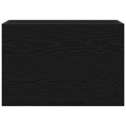 Berkfield Home Decorative Bathroom Wall Cabinet Black 60x25x40 cm Engineered Wood - Size: 60 x 25 x 40 cm - thumbnail 6