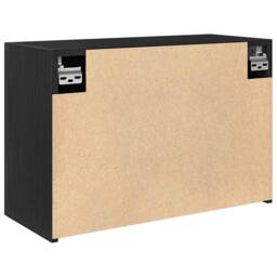 Berkfield Home Decorative Bathroom Wall Cabinet Black 60x25x40 cm Engineered Wood - Size: 60 x 25 x 40 cm - thumbnail 8